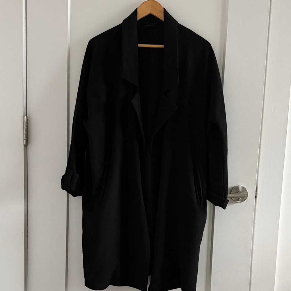 Topshop Black Trench Coat